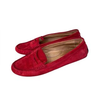 Lauren by Ralph Lauren Red Suede driving  Loafers